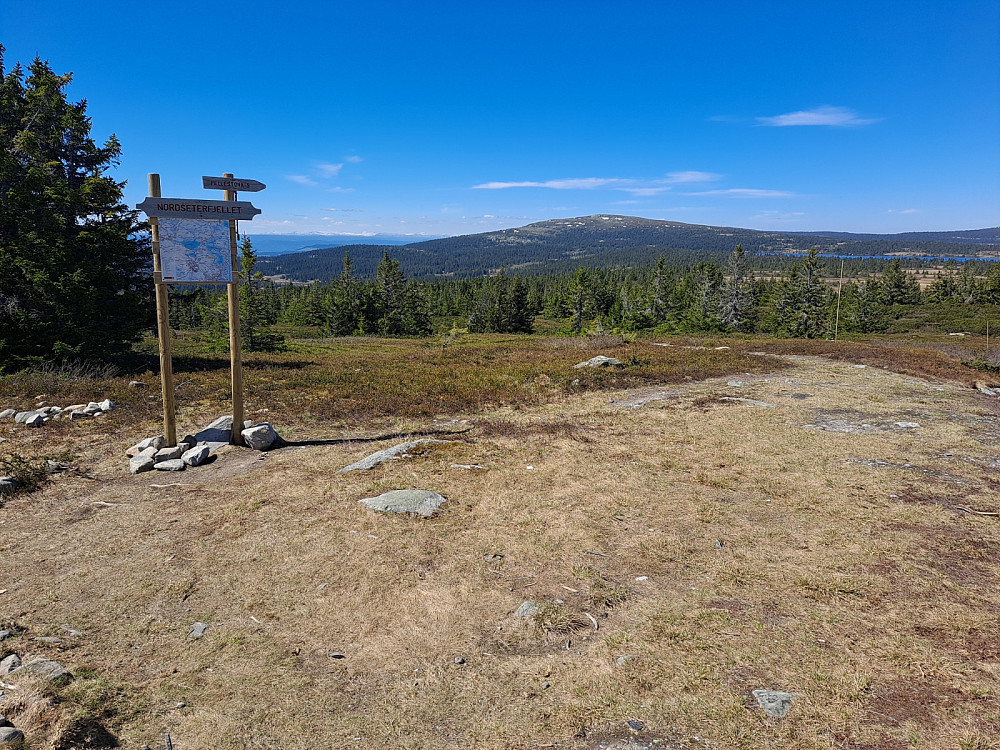 ved løypekrysset Nordseterfjellet