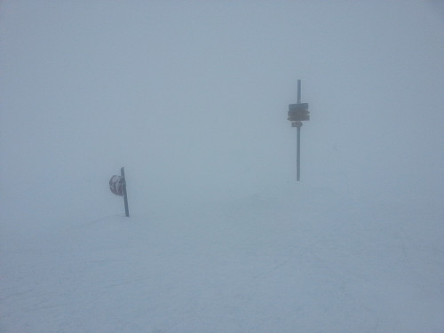 Mye tåke på Lunkefjell i dag