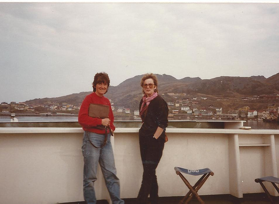PÅ ferga fra Honningsvåg