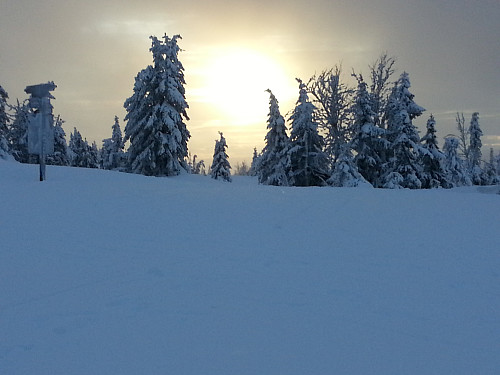 På vei oppover mot Lunkefjell