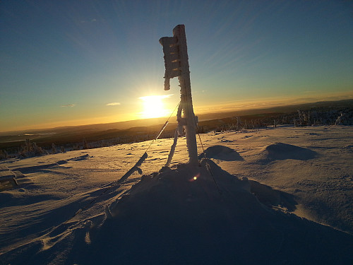 På Storåsen med lav sol