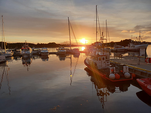 Solnedgangen i Brønnøysund
