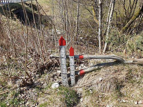Skiltet til Stistart låg nede ved Torvund