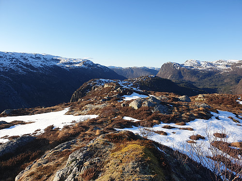 Frå toppen av Øygardsfjellet