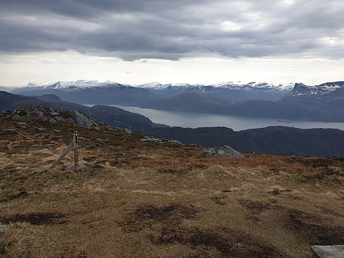 Utsikt frå toppen inn Nordfjorden