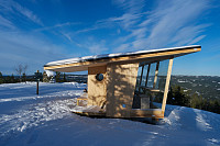 Den nye hytta på Gjevlekollen
