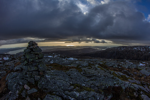 Toppvarden på Husdalsfjellet