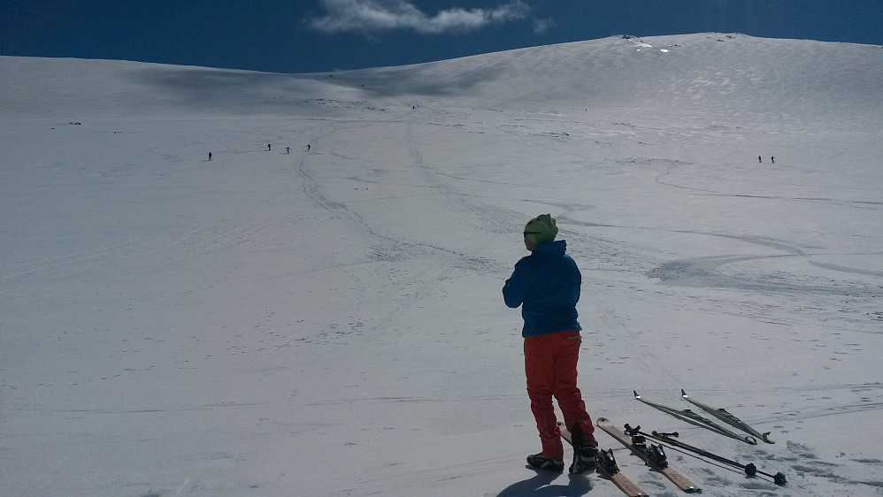 Dagens absolutte høydare var denne flanken ned på slalomutstyr. 