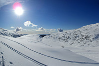 View from Livarden towards the southwest (with Gråsmoget in the middle)