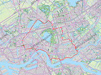 Cycling somewhat around Kralings Plas in Rotterdam