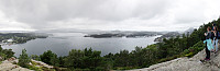 View over Grimstadsfjorden from Knappen