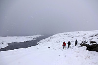 Enjoying a winter hike at Ternneset in quite some snow