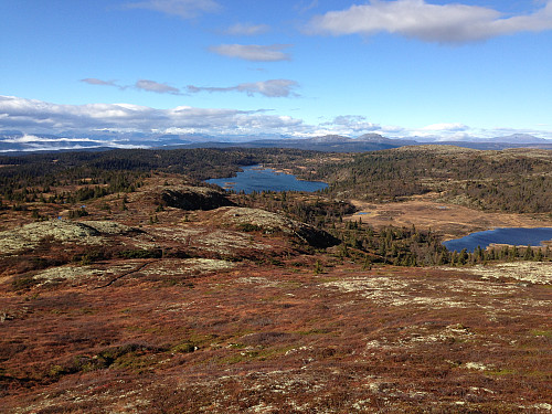 Utsikt mot Pilset og Fjesli.