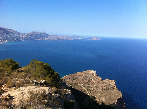 Summit. Utsikt mot Calpe