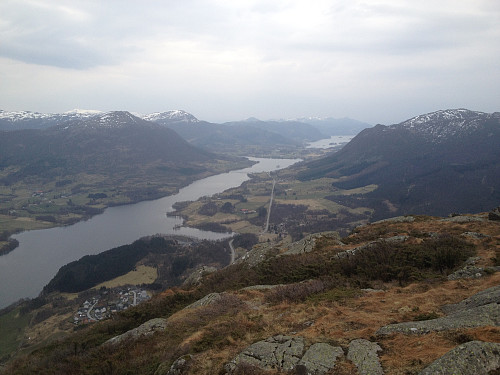 Fra Krakkanuten mot Vatsvatnet og Åmsosen