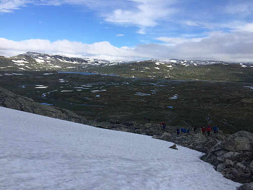 Fra oppstigningen til Blåisen mot Finse