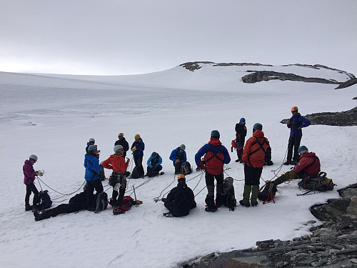 Matpause på breen