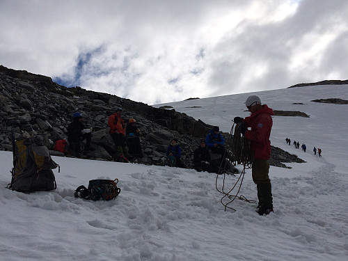 Ferdige med breen og av med utstyr