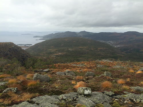 Frå Øykjafjellet mot Tunglandsfjellet og Jørpeland