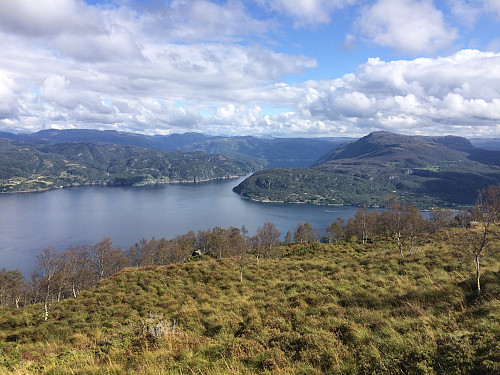 Fra Bandåsen mot Erfjorden og Gunlanuten