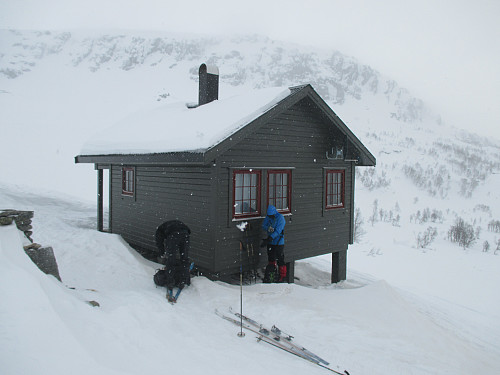 Kort pause i le bak Torekovstølen