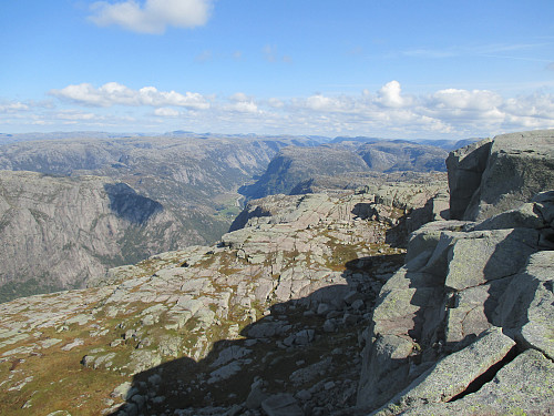 Fra Vinjakula med utsikt nordøstover mot Byrkjedal