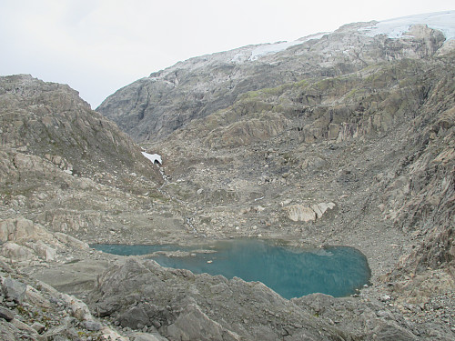 Morenelandskap ved brefallet