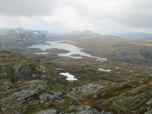 Fra Sauanuten mot Vaulavatnet