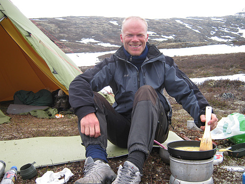 Straks klart for pannekaker til frokost!