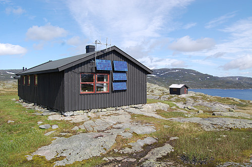 Vi passerer Holmavasshytta på returen