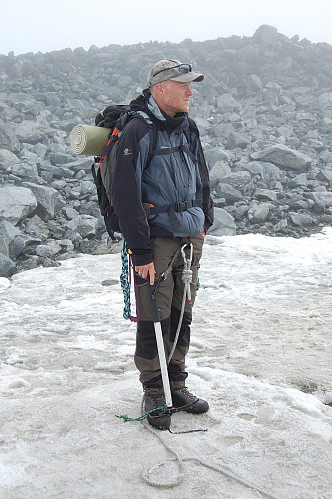 Klar for kryssing av Styggebreen