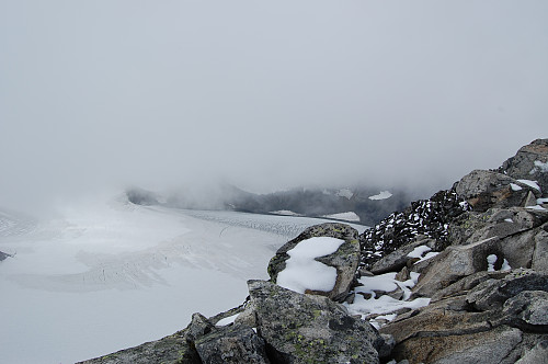 Storjuvbreen kommer til syne