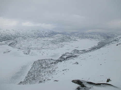 Fra Smørviknuten mot Bordalsvatnet