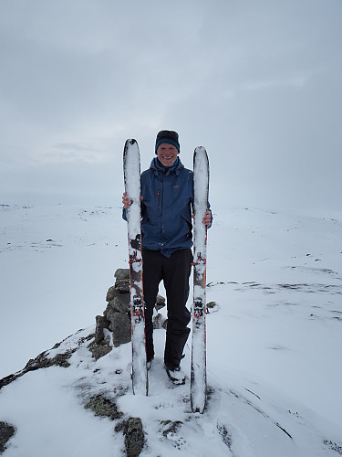 Fornøyd med nye ski!