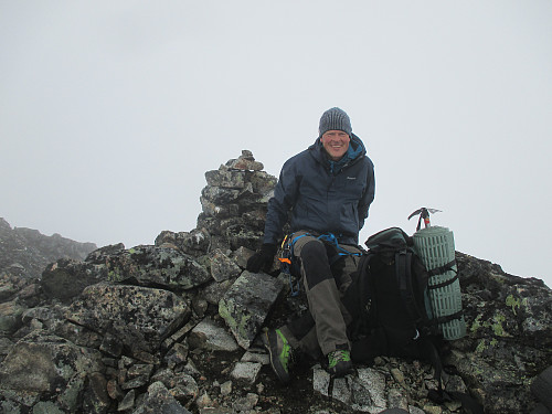 22: Trollsteineggen fra telt i Trollsteinkvelven 2016