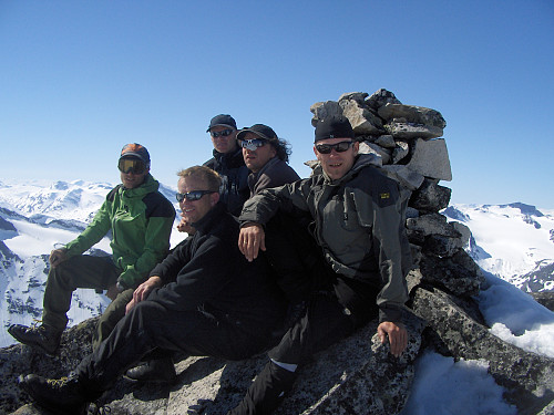 4: Store Hellstugutind fra telt i Visdalen 2009