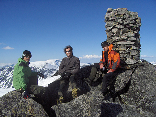 5: Midtre Hellstugutind fra telt i Visdalen 2009