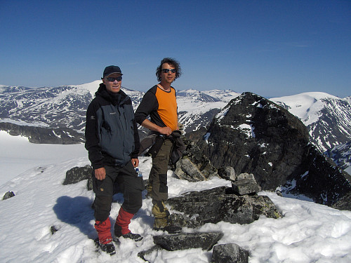 6: Store Tverråtind fra telt i Visdalen 2009