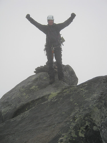11: Storen fra telt ved Tindeklubhytta 2010 (Skagastølsryggen)
