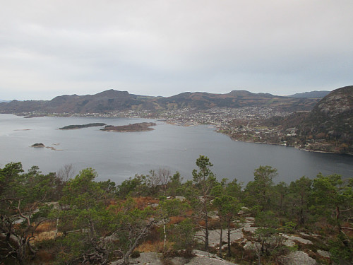 Utsikt mot Jørpeland