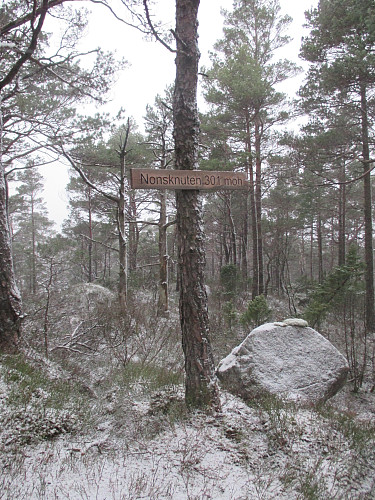 På Nonsknuten, som ikkje er nokon utsiktstopp