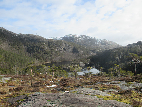 Straks ved Skogavatnet med Bratteliknuten dominerande