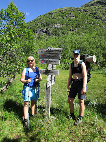 Ved viktig vegdele i Vest-Jotunheimen