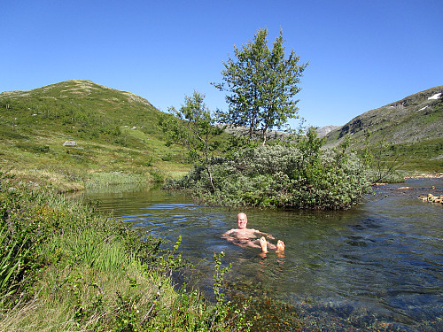 Herlig avkjøling i Fleskedøla
