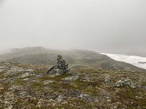 På Leirtjønnuten med utsikt mot 1198-toppen og Bordalsvatnet