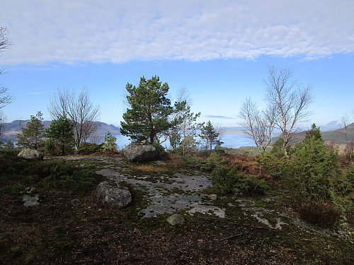 Frå toppområdet på Lerangshammaren mot Høgsfjorden