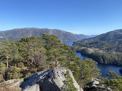 Mot Yrkjesvatnet og -fjorden og Ørna/Bukkaskolten