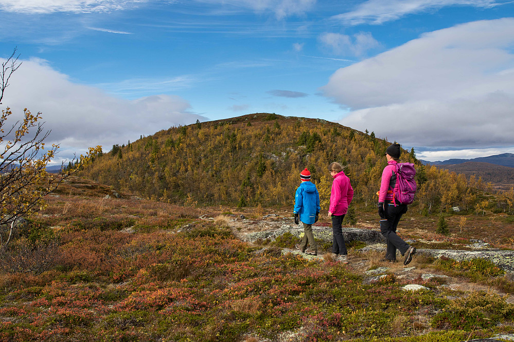 På vei fra luretoppen til hovedtoppen.