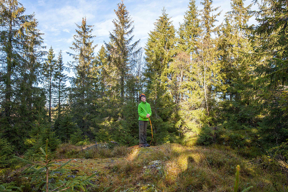 Kristian på toppen av Åboråsen