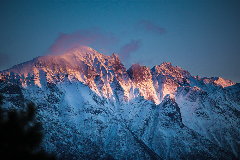 Vakker solnedgang